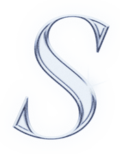 Dreamy Chrome Letter S Type Sticker